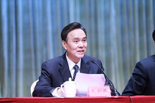 中国中共党史学会常务副会长、中央党史研究室原副主任龙新民同志主持中国中共党史学会和中国中共党史人物研究会常务理事会联席会议